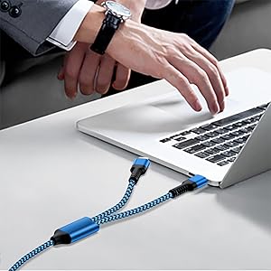 2 in 1 Multi Cable USB Charging Cable USB to USB C and Lightning Cable