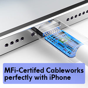 Apple MFi Certified Lightning Cable Cord Nylon Braided