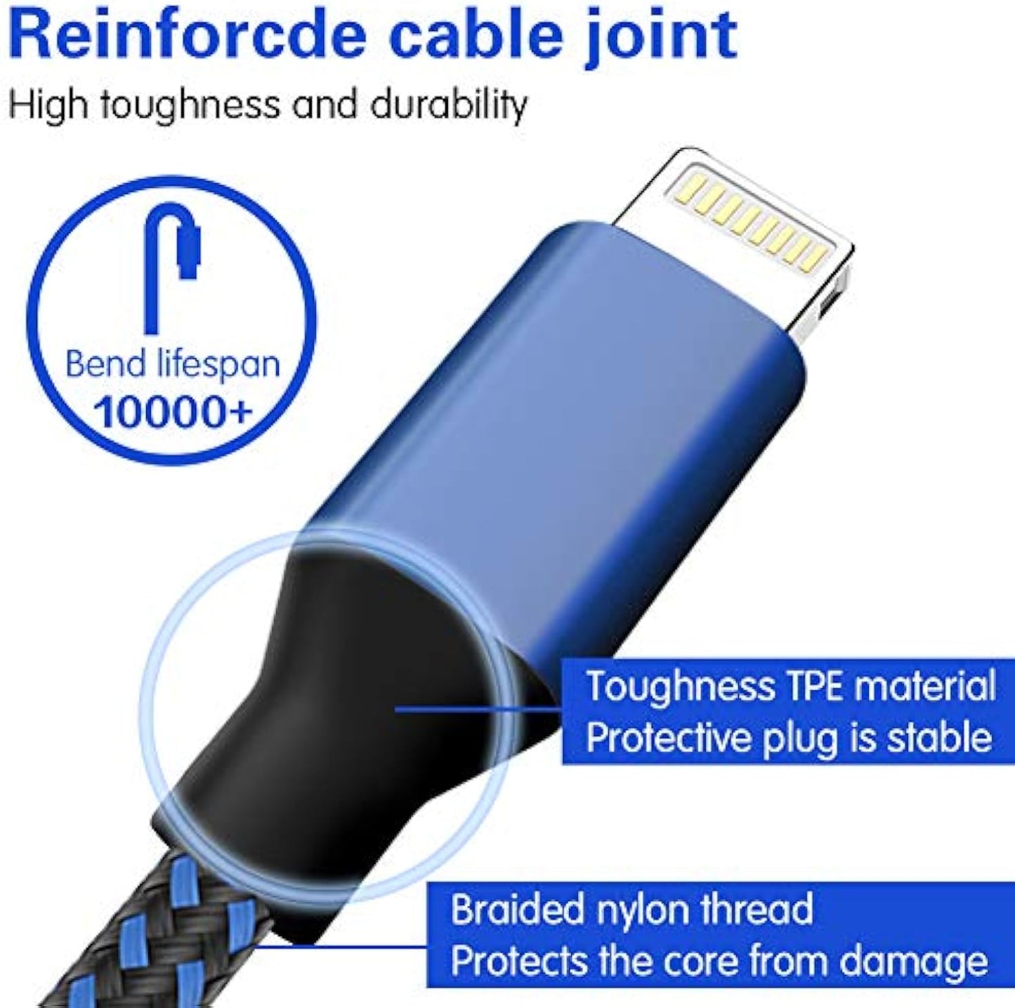 Fast Charging Long Lightning Cable