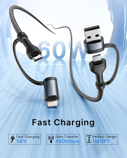 4 in 1 Charging Cable