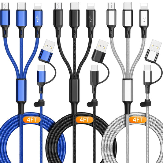 Multi 6 in 1 Fast Charging Cable for Phone/Android/Tablets